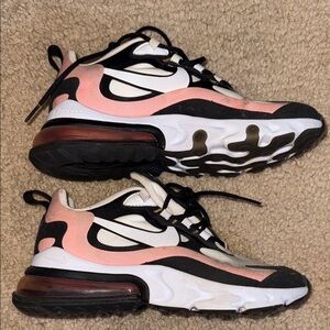 Nike Air Max 270 React Black Pink White Sneakers